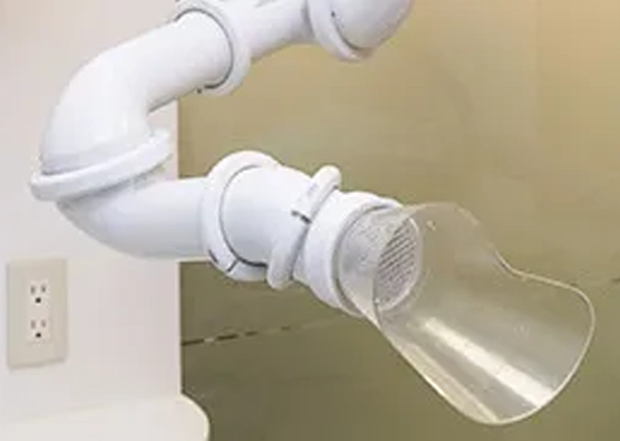 粉塵の吸引を防ぐバキューム